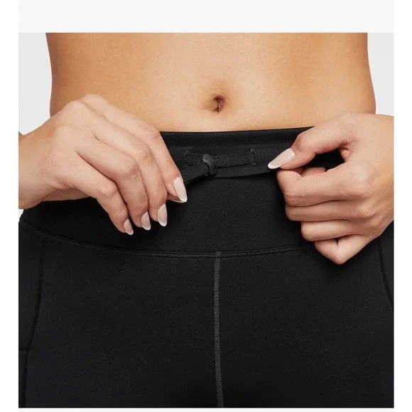 Nike Go Firm Support High Waist 7/8 Tights w/ Pockets Womens XS Black DQ5636 010 - Picture 3 of 6